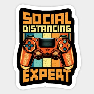 Social Distancing Champion Video Gamer Gaming Sticker